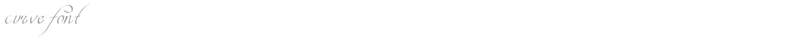 Curve font preview